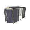 Build-a-Shed 1.5 x 3 x 2m Double Sliding Side Door Skillion Shed - Grey