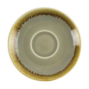 Olympia Espresso Saucer Kiln Moss Green Porcelain Crockery Coffee Cup Base
