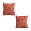 SOGA 2 Pack Burgundy Cinnabar Throw Pillow 50cm