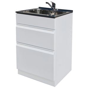 Dissco 565 x 560mm Laundry Tub Twin-Drawer