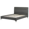 Familand Queen Size Platform Bed Frame Upholstered in Grey