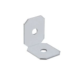 Carinya 25 x 25 x 20 x 1mm Galvanised Angle Make-A-Bracket - 20 Pack