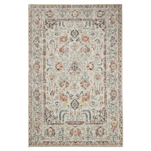 Fab Habitat 60x180cm Multicolour Lima Traditional Machine Washable Rug