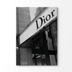 Black Fashion Store Print 100% Australian Made 75x50cm (Stretched Canvas)