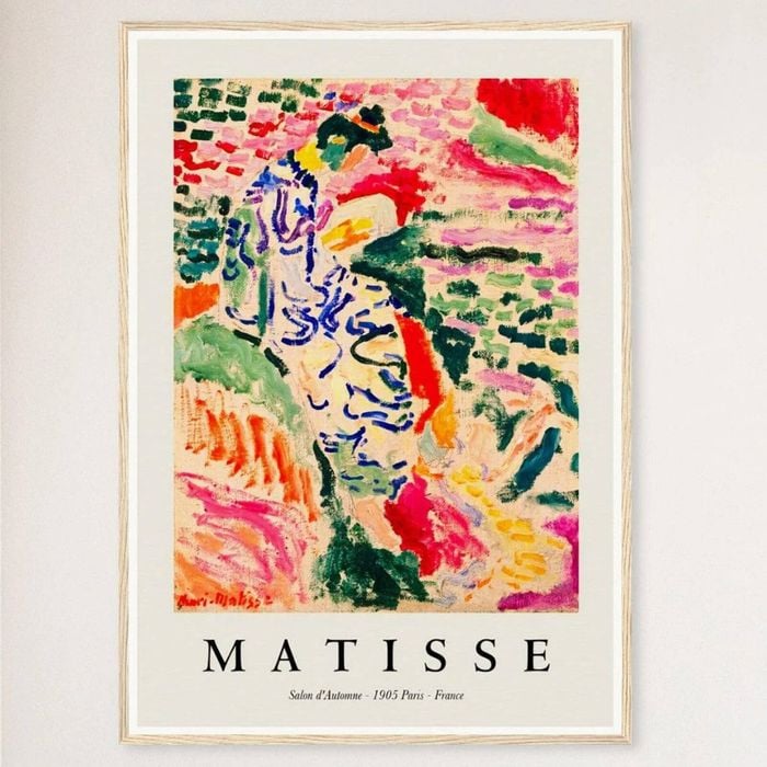 Galrie La Japonaise by Henri Matisse Framed Art Print for Elegant Home Decor, Wood Frame, A4 21 x 30cm (8 x 12inch)