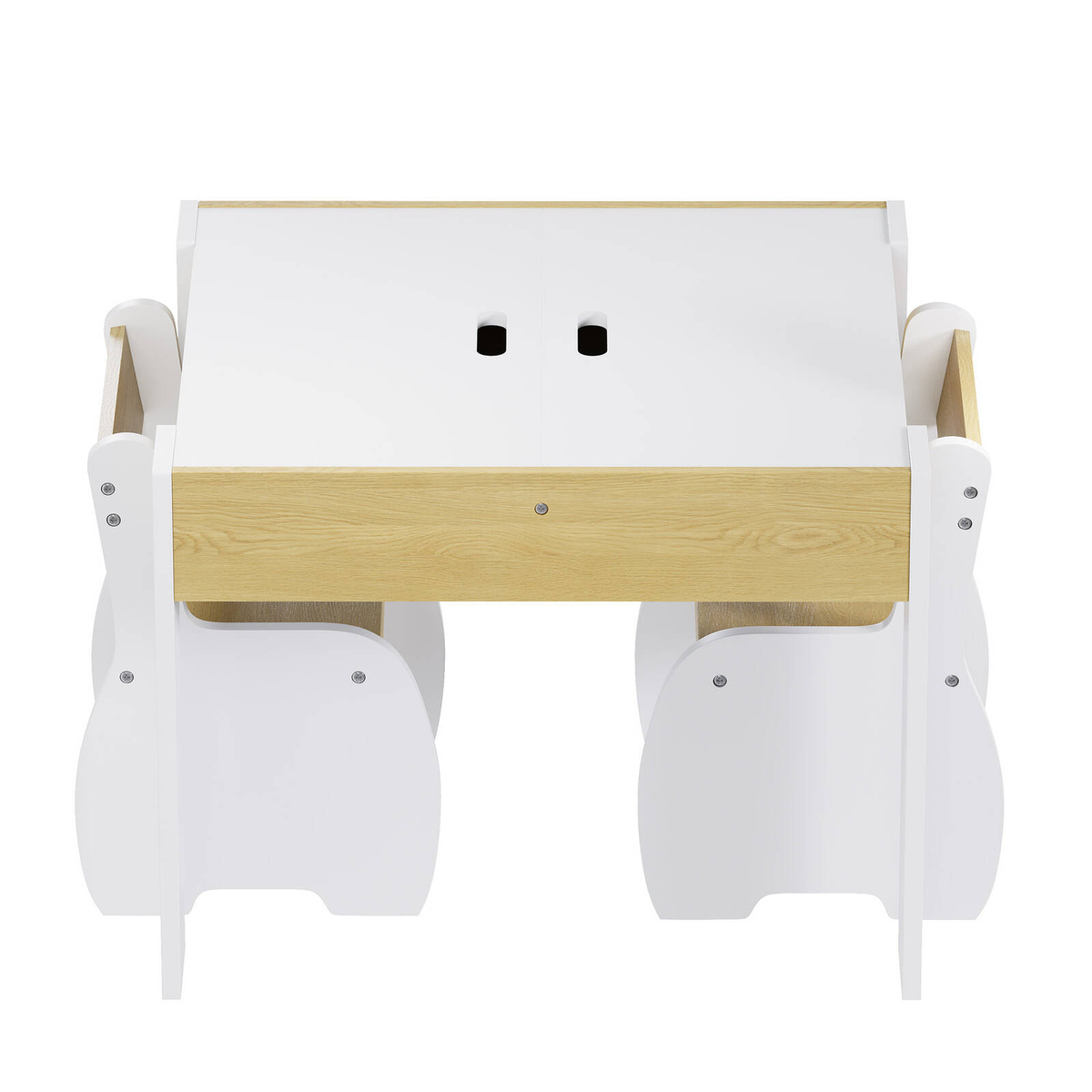 Ufurniture Kids Table and 2 Chairs Set Toddler Activity Desk with ...