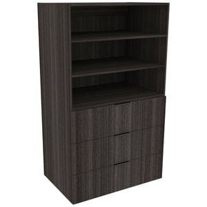 Lugna 1536 x 900 x 580mm Storm Ready to Assemble Robe Insert 2 Shelf 3 Drawer Unit
