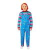 Chucky Deluxe Adult Halloween Costume Official Licensed Childs Play Horror Jumpsuit with Mask, Extra Large