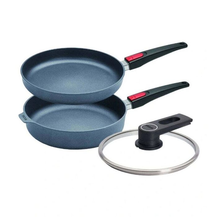 2pc Woll Diamond Lite 28cm Frypan And Saute Pan Set Nonstick Detachable Handles
