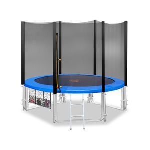 Kahuna 8 Ft Outdoor Round Blue Trampoline For Kids And Children