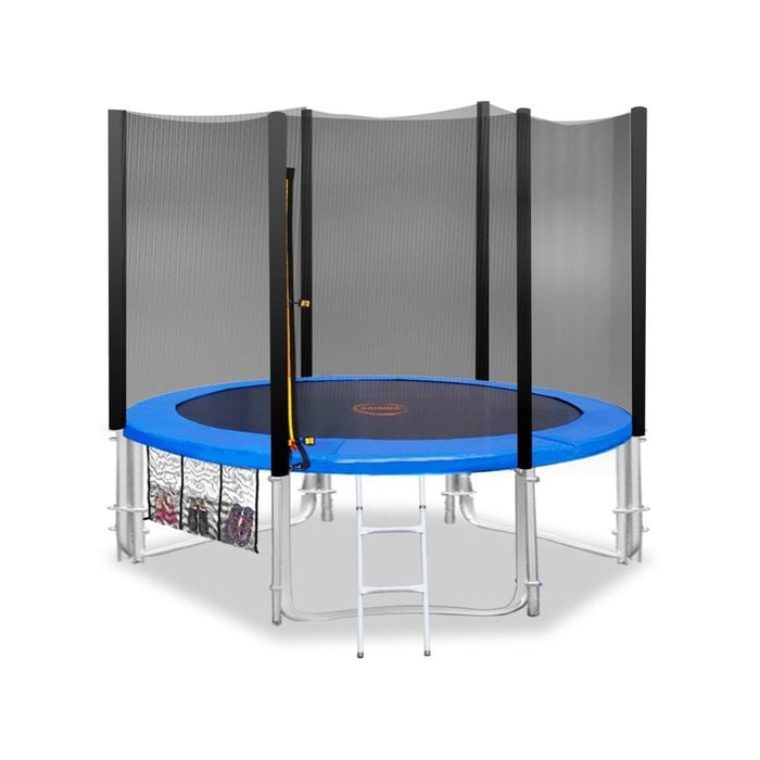 Kahuna 8 Ft Outdoor Round Blue Trampoline For Kids And Children