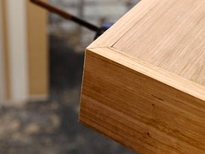 Corner of timber structure