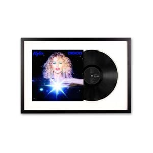 Framed Kylie Disco - Black Vinyl Album Art