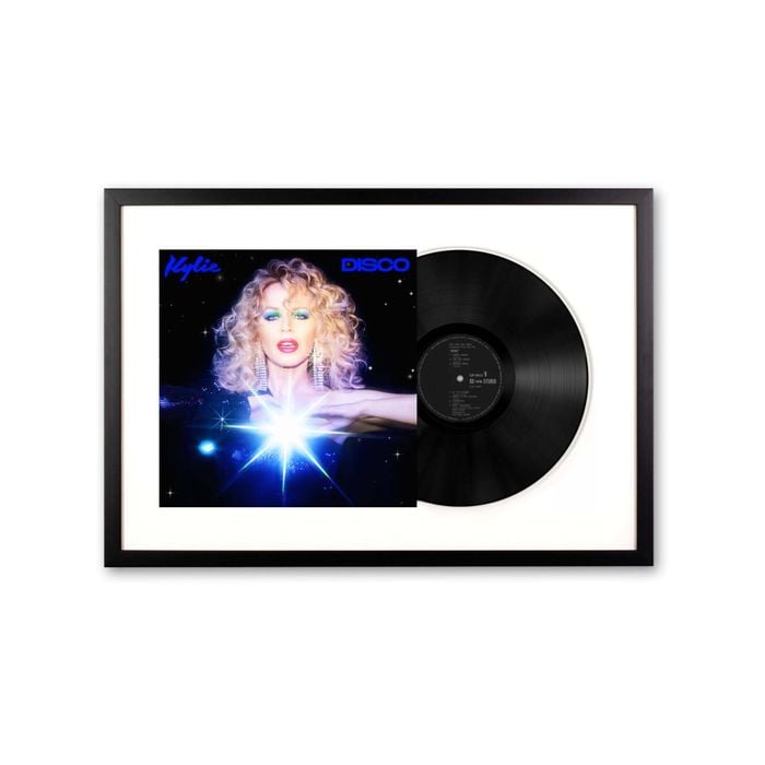 Framed Kylie Disco - Black Vinyl Album Art
