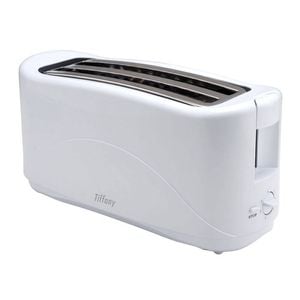 Tiffany Touch Electric 1300W 4 Slice/Slot Toaster - White