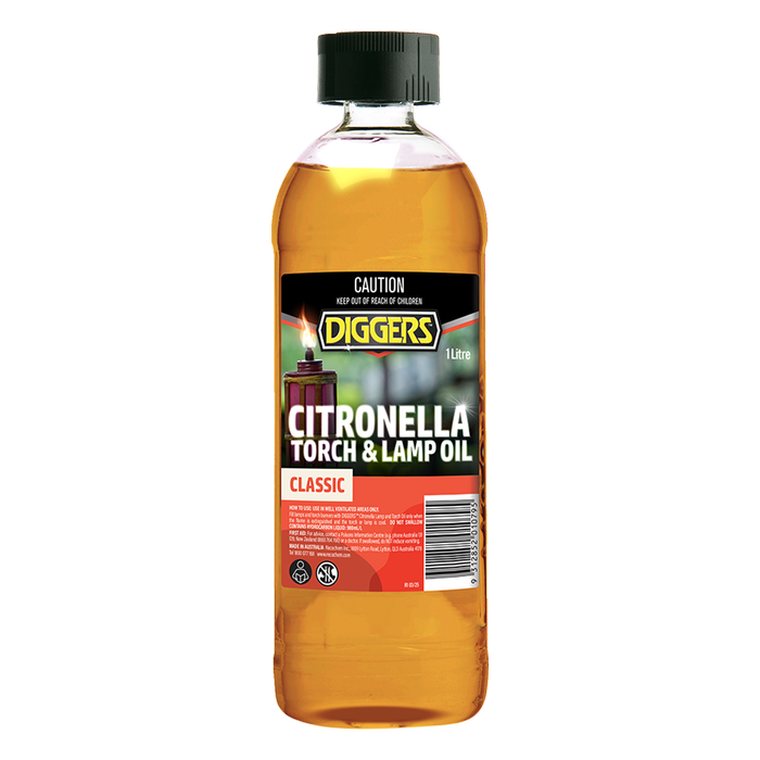 DIGGERS 1L Classic Citronella Torch And Lamp Oil