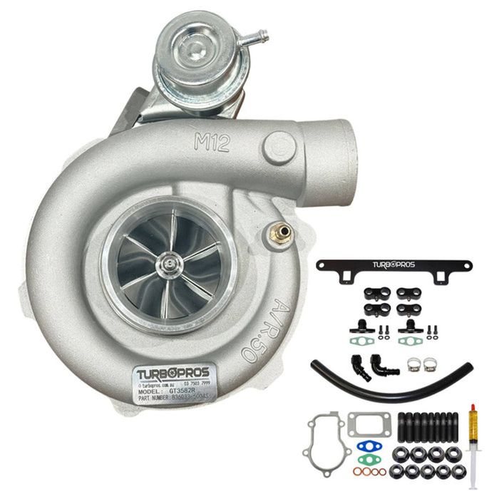 Upgrade Billet GT3582R Turbo Charger With Oil Return Line And Support Bracket Kit For Ford FPV BA/BF F6 Barra 4.0L