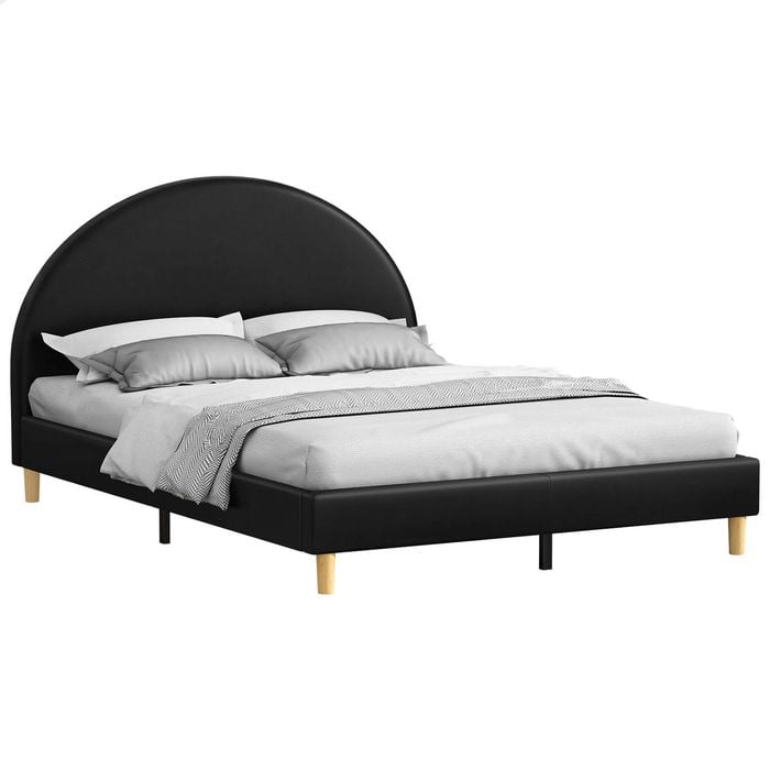 ALFORDSON Bed Frame Arched Base Black King
