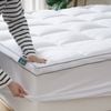 Zinus Single Quilted Pillowtop Mattress Topper With Elastic Skirt - Fits 40cm Thick Mattresses