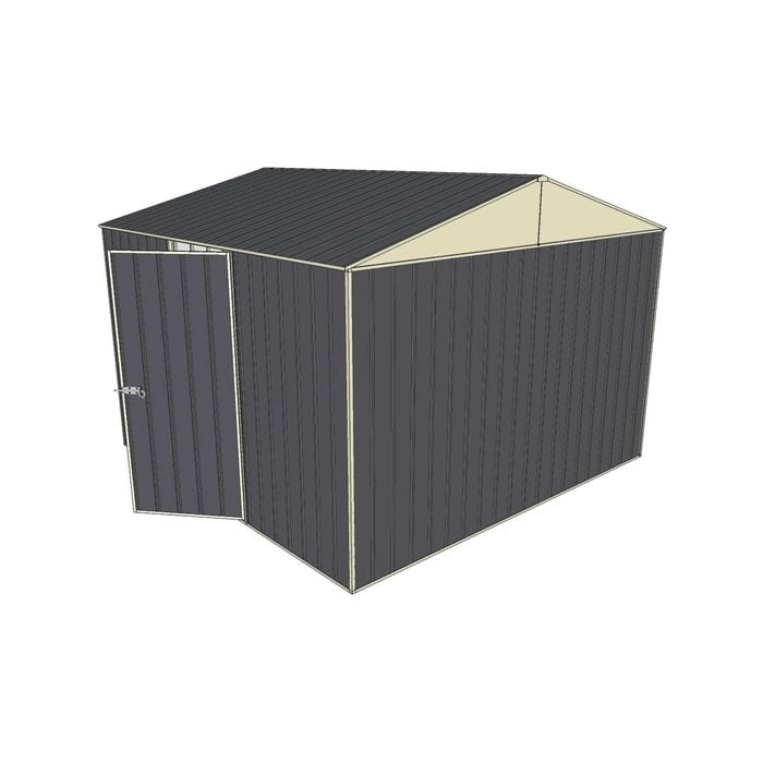 Build-a-Shed 3.0 x 3.0 x 2.3m Gable Single Hinged Side Door Shed - Grey
