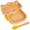 Tiny Dining Bamboo Llama Baby Weaning Plate & Fork Set
