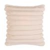 Astin Sinclair 45cm x 45cm Beige Faux Fur Rib Cushion