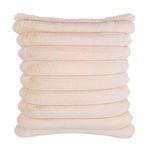 Astin Sinclair 45cm x 45cm Beige Faux Fur Rib Cushion