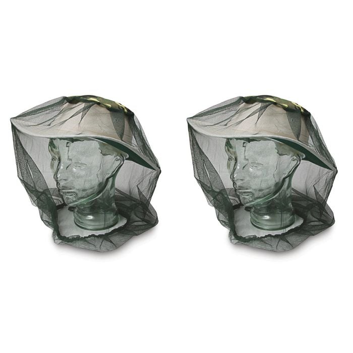 2x Elemental 42cm Insect Protector Mesh Mosquito Fly Head Net Outdoor Camping