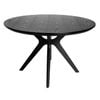 Sk Designer Living | Doreen Collection | Round Wood Dining Table | 120cm - Black