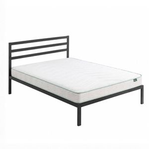 Zinus Double Metal Bed Frame & Bonnell Spring Mattress Set, Essential Inner Spring