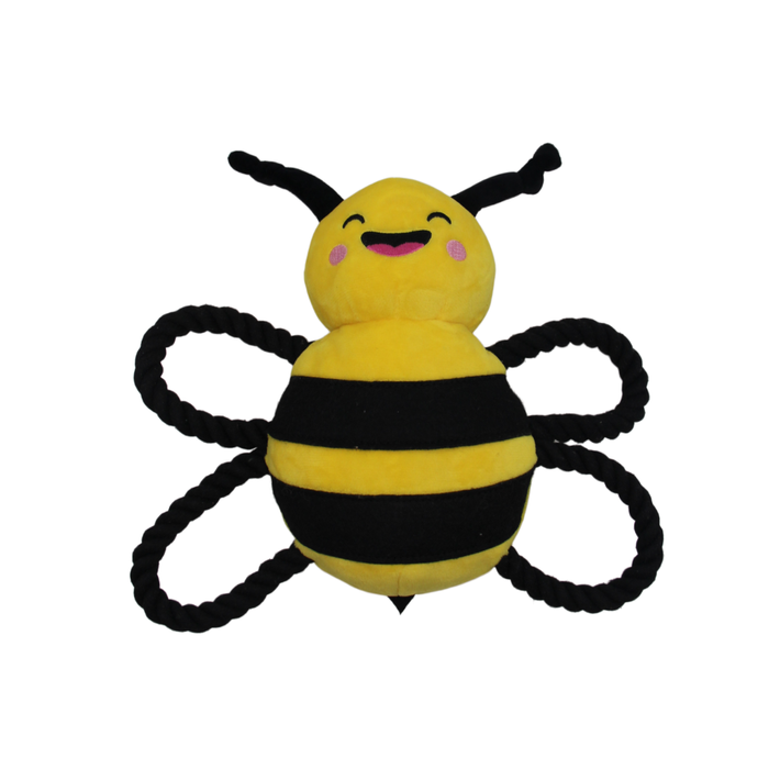 Happy Tails 31 x 28 x 8cm Rope Bee Dog Toy