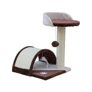 Yes4pets 50 Cm Cat Scratching Post Tree Scratching Pole Climbing Post-brown
