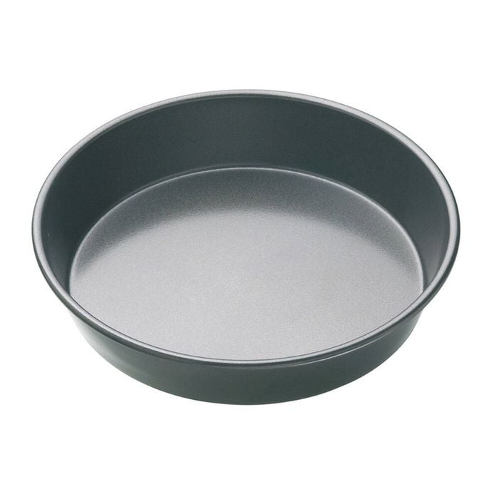 Mastercraft 23cm Heavy Base Non-Stick Round Deep Pie Cake Pan Baking Mould Black