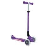 Globber Primo Fold Plus Lights Scooter V2 - Purple / Pastel Pink