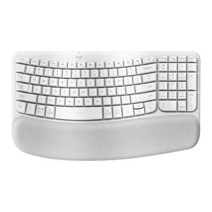 Logitech Wave Keys Wireless Ergonomic Keyboard - Off White [920-012282]