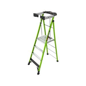 Little Giant Fortress F/Glass 4 Step 150kg with Enclosing Gate and Tool Tray