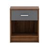 Ivan Bedside Table- Columbia/dark Grey