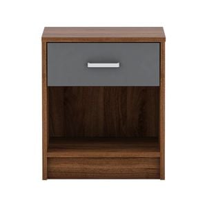 Ivan Bedside Table- Columbia/dark Grey