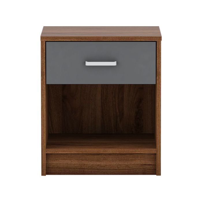 Ivan Bedside Table- Columbia/dark Grey