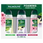 Palmolive 3 x 250mL Pack Foaming Hand Wash Pumps