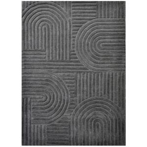 Contemporary Handwoven Wool Rug-Unity 6230-Smoke-190x280cm