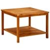 vidaXL Solid Acacia Wood Coffee Table 60x60x45 cm Wooden Side Table Furniture