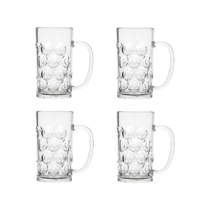 Polysafe Beer Stein 540ml - Set of 4