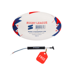 STRADIA Typhoon Rugby League Ball + Inflatable Pump (Free)