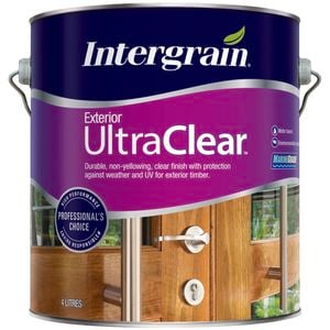 Intergrain 4L UltraClear Satin Exterior Timber Varnish