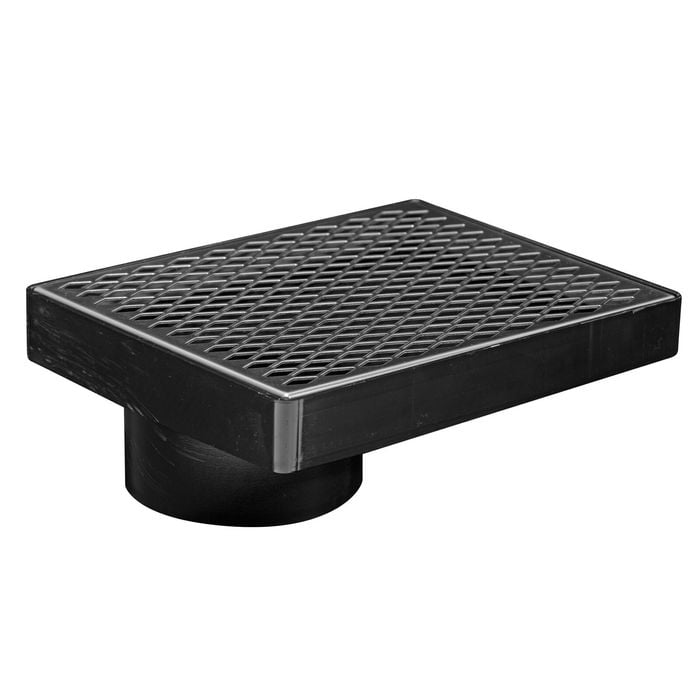 Holman 150 x 190mm ABS Stormwater Offset Grate With Stainless Steel Mesh
