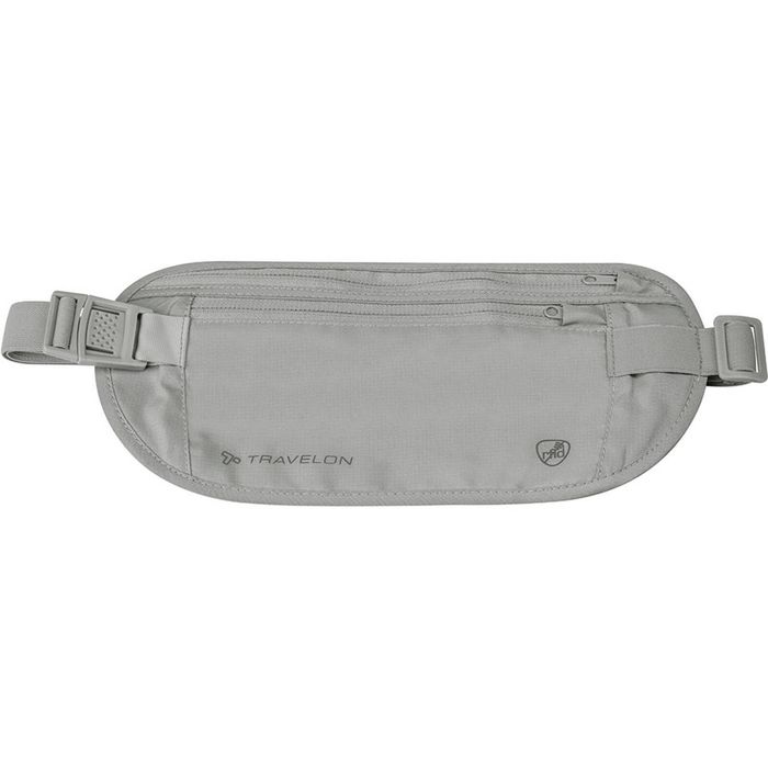 Travelon RFID Blocking Undergarment Waist Pouch in Gray