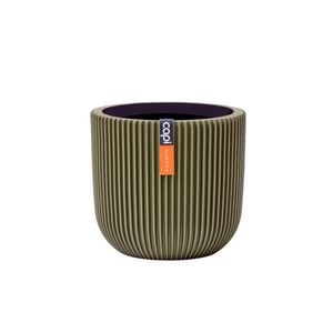 Capi 17 x 15cm Green Groove Indoor Plant Pot