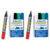 8pc Artline 579 5mm Chisel Nib Office Whiteboard Markers Assorted Colours Wallet