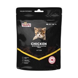 Trusty 80g Chicken With Liver And Calcium Kitten Treats